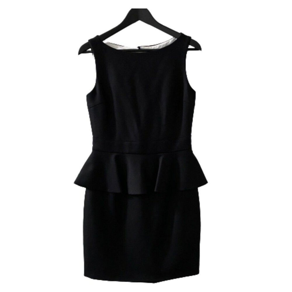 Alice + Olivia Sleeveless Stretch Peplum Dress